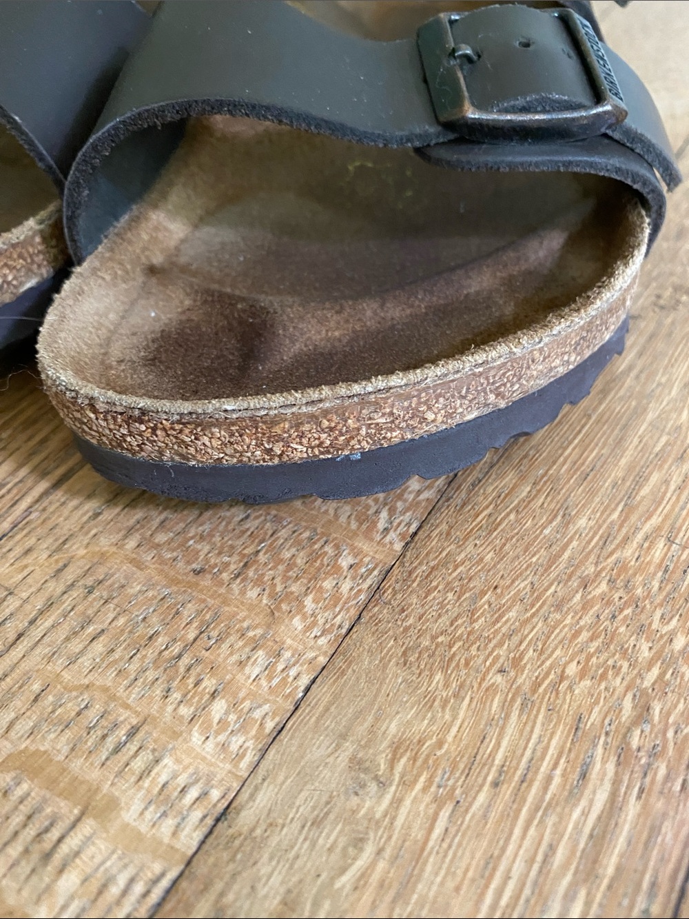 Birkenstock Milano 36, Dark Brown Two-Strap Leather Sandals - Picture 16 of 17